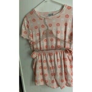 Spoiled Angel Halloween Pajama Set Pumpkin Ghost Print  Size Large